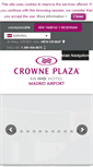 Mobile Screenshot of crowneplazamadridairport.com